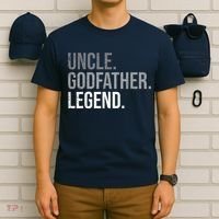 Uncle Godfather Legend Best Godfather Proposal Baptism T-Shirt thumb 6