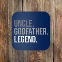  Uncle Godfather Legend Best Godfather Proposal Baptism Coaster thumb 0