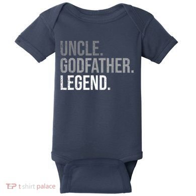  Uncle Godfather Legend Best Godfather Proposal Baptism Baby Bodysuit