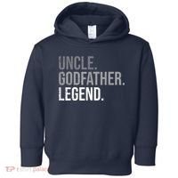  Uncle Godfather Legend Best Godfather Proposal Baptism Toddler Hoodie thumb 0