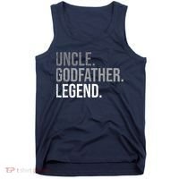  Uncle Godfather Legend Best Godfather Proposal Baptism Tank Top thumb 0