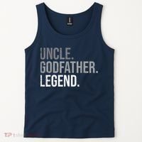  Uncle Godfather Legend Best Godfather Proposal Baptism Tank Top thumb 2