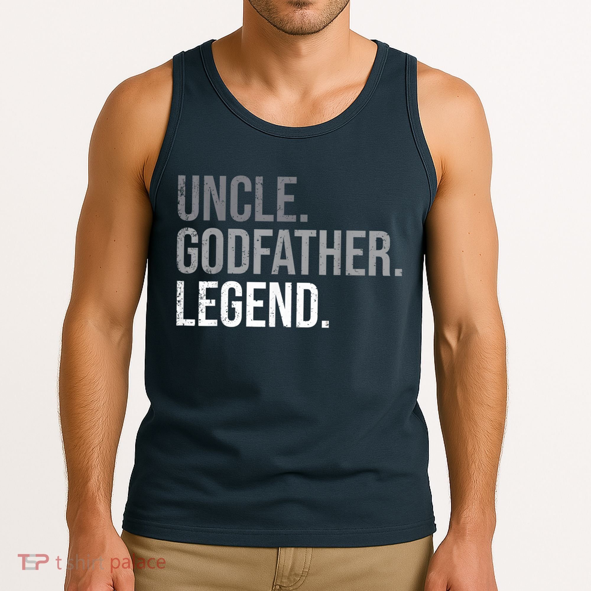  Uncle Godfather Legend Best Godfather Proposal Baptism Tank Top