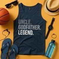  Uncle Godfather Legend Best Godfather Proposal Baptism Tank Top thumb 4