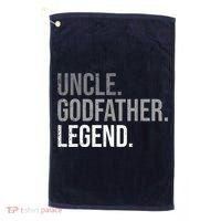  Uncle Godfather Legend Best Godfather Proposal Baptism Golf Towel thumb 0