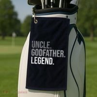  Uncle Godfather Legend Best Godfather Proposal Baptism Golf Towel thumb 2