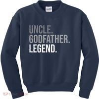  Uncle Godfather Legend Best Godfather Proposal Baptism Kids Sweatshirt thumb 0