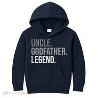  Uncle Godfather Legend Best Godfather Proposal Baptism Kids Hoodie thumb 0