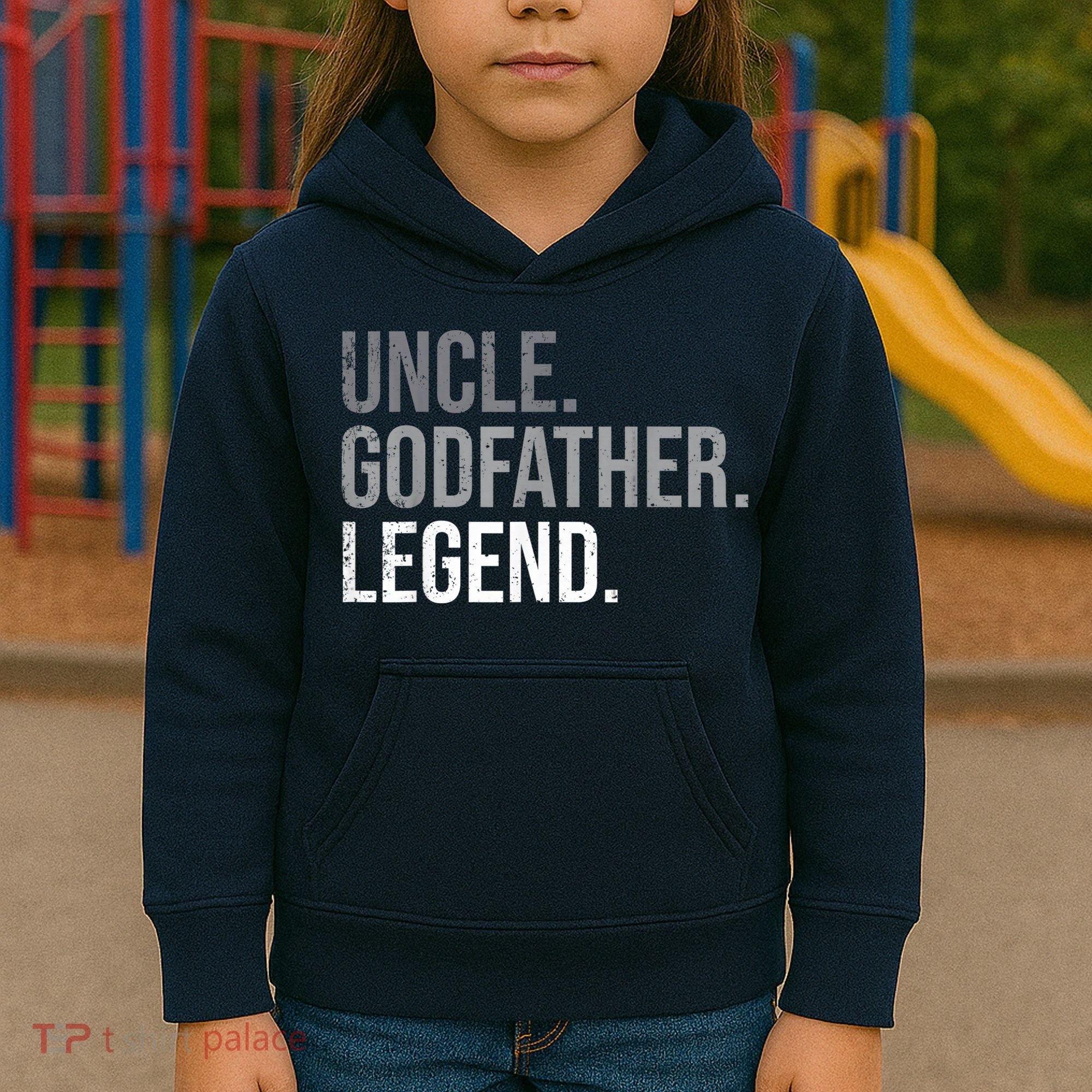  Uncle Godfather Legend Best Godfather Proposal Baptism Kids Hoodie