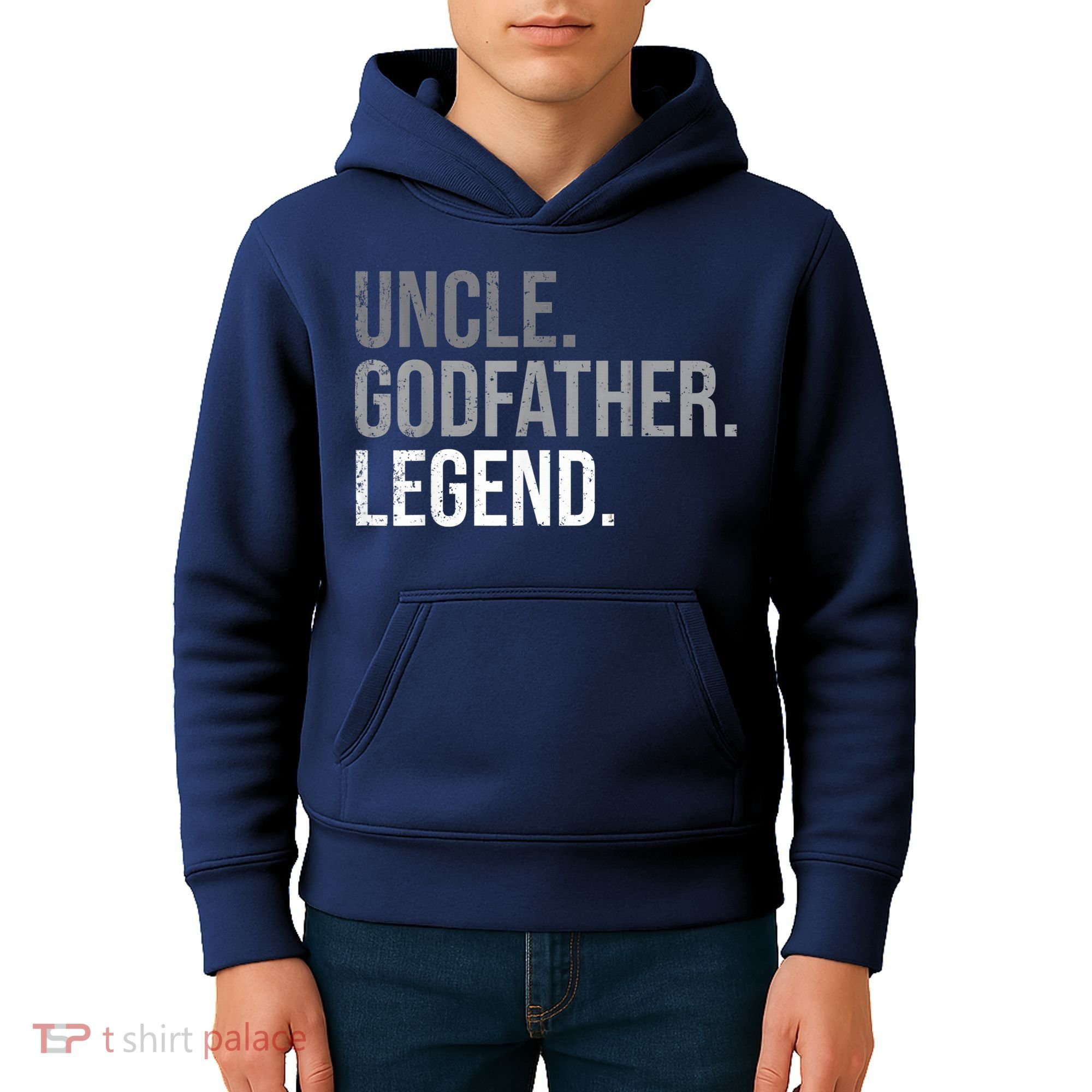  Uncle Godfather Legend Best Godfather Proposal Baptism Kids Hoodie