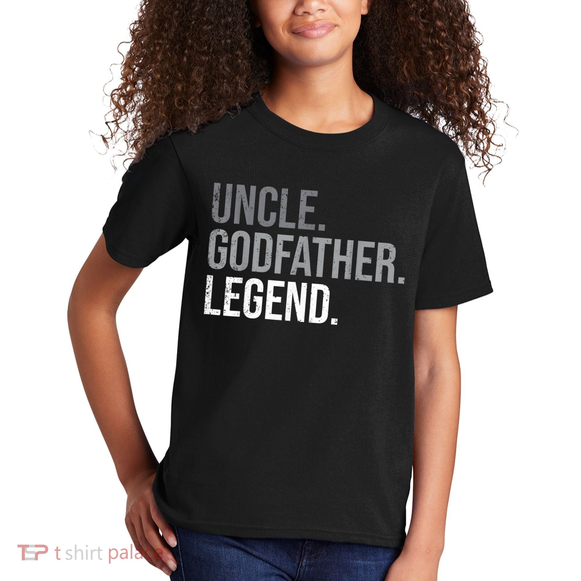  Uncle Godfather Legend Best Godfather Proposal Baptism Kids T-Shirt