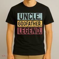 Uncle Godfather Legend Vintage Happy Fathers Day Gift T-Shirt thumb 3