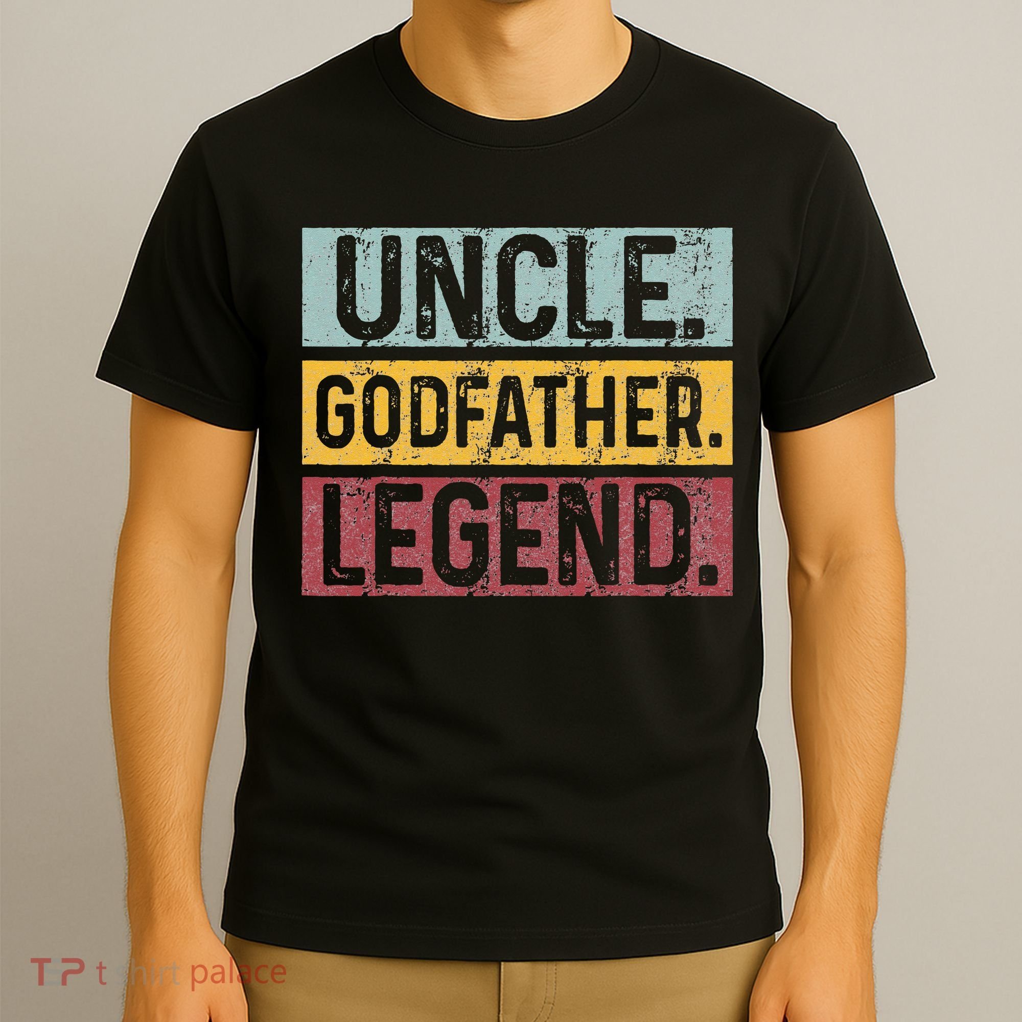 Uncle Godfather Legend Vintage Happy Fathers Day Gift T-Shirt