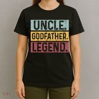 Uncle Godfather Legend Vintage Happy Fathers Day Gift T-Shirt thumb 4