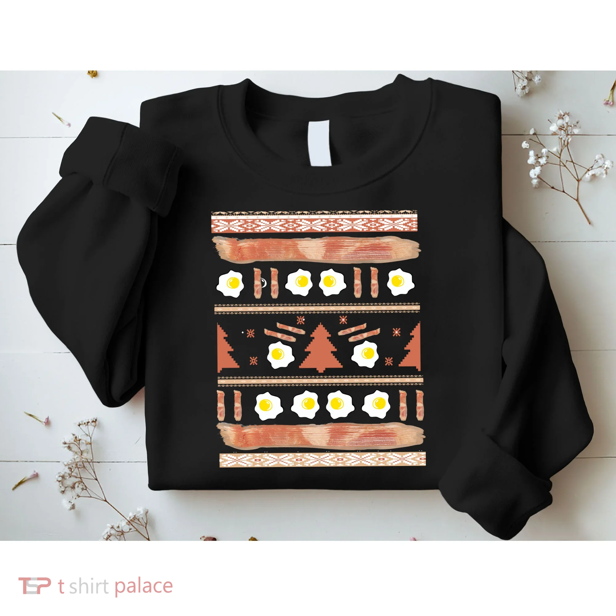 Ugly Bacon And Eggs Christmas Sweater Sweatshirt
