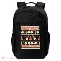 Ugly Bacon And Eggs Christmas Sweater Backpack thumb 0