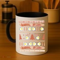 Ugly Bacon And Eggs Christmas Sweater Coffee Mug thumb 4