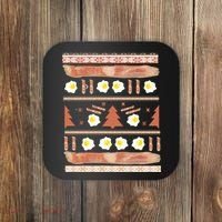 Ugly Bacon And Eggs Christmas Sweater Coaster thumb 0