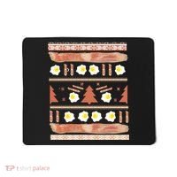 Ugly Bacon And Eggs Christmas Sweater Mousepad thumb 0