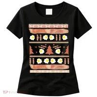 Ugly Bacon And Eggs Christmas Sweater Women's T-Shirt thumb 0