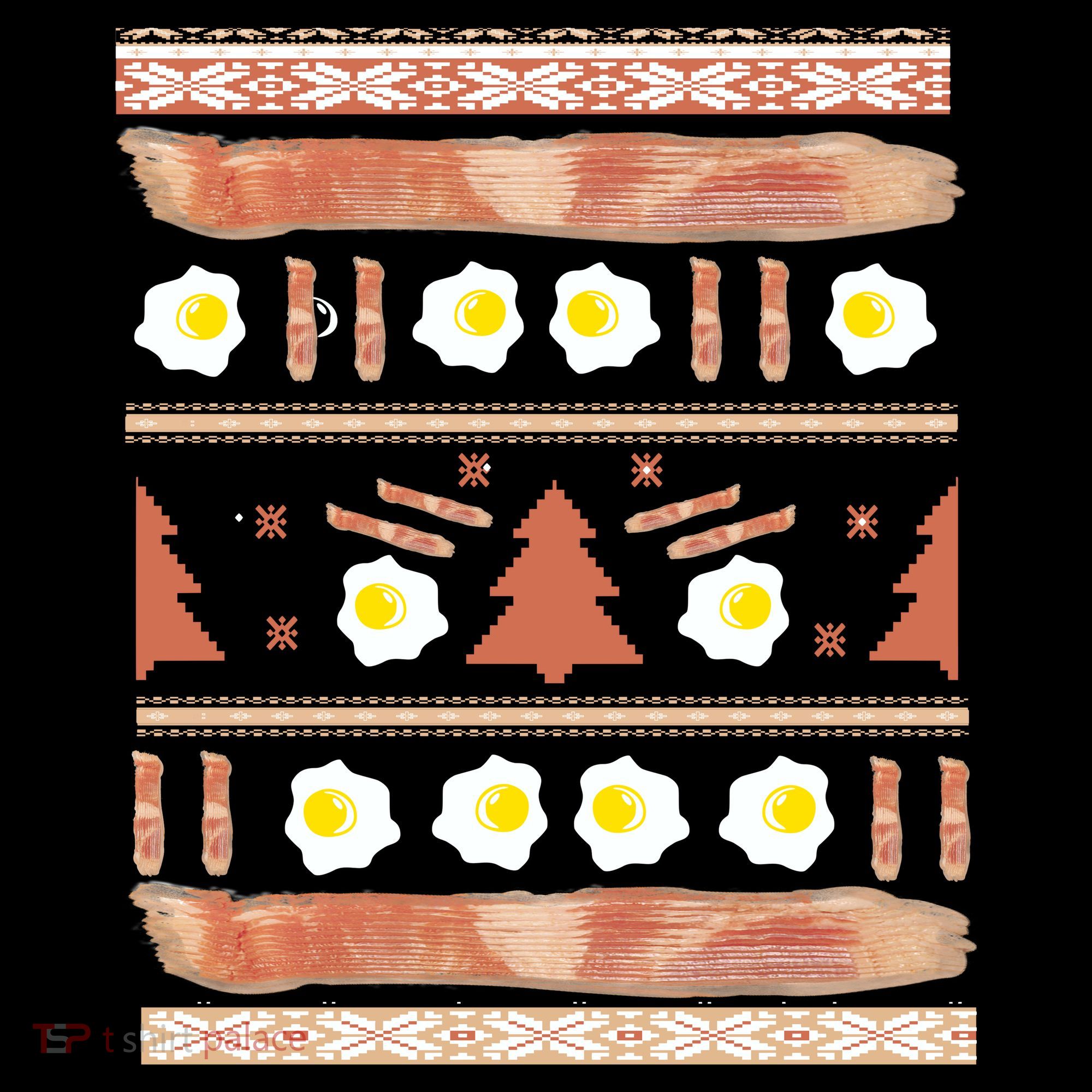 Ugly Bacon And Eggs Christmas Sweater Women's T-Shirt