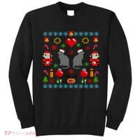 Ugly Cat Christmas Sweater 8 Bit Sweatshirt thumb 0