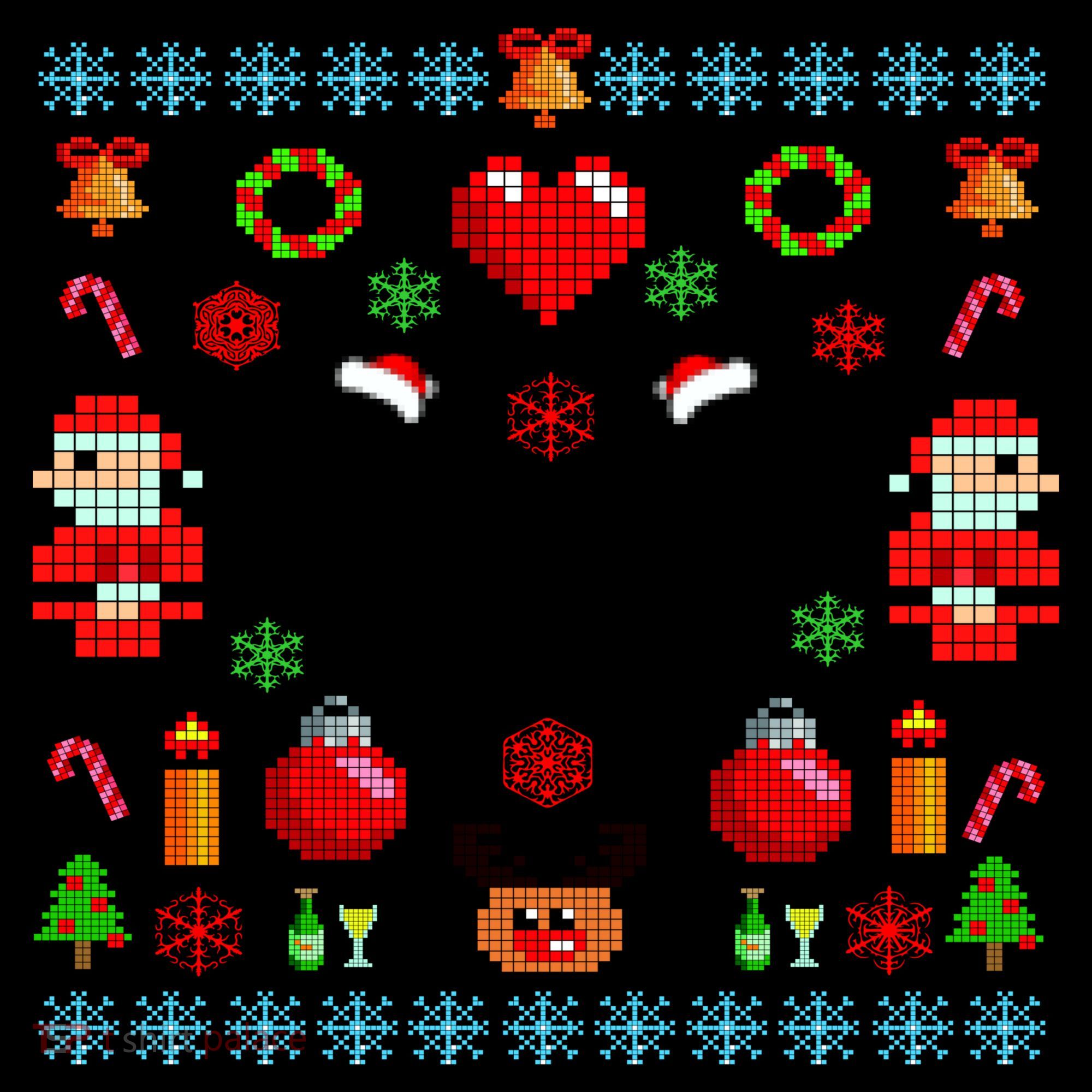 Ugly Cat Christmas Sweater 8 Bit Coffee Mug