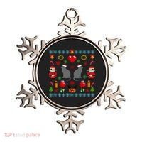 Ugly Cat Christmas Sweater 8 Bit Ornament thumb 0