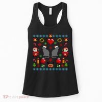 Ugly Cat Christmas Sweater 8 Bit Women's Tank Top thumb 0