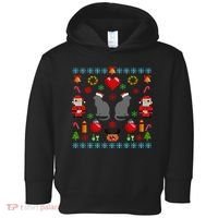 Ugly Cat Christmas Sweater 8 Bit Toddler Hoodie thumb 0