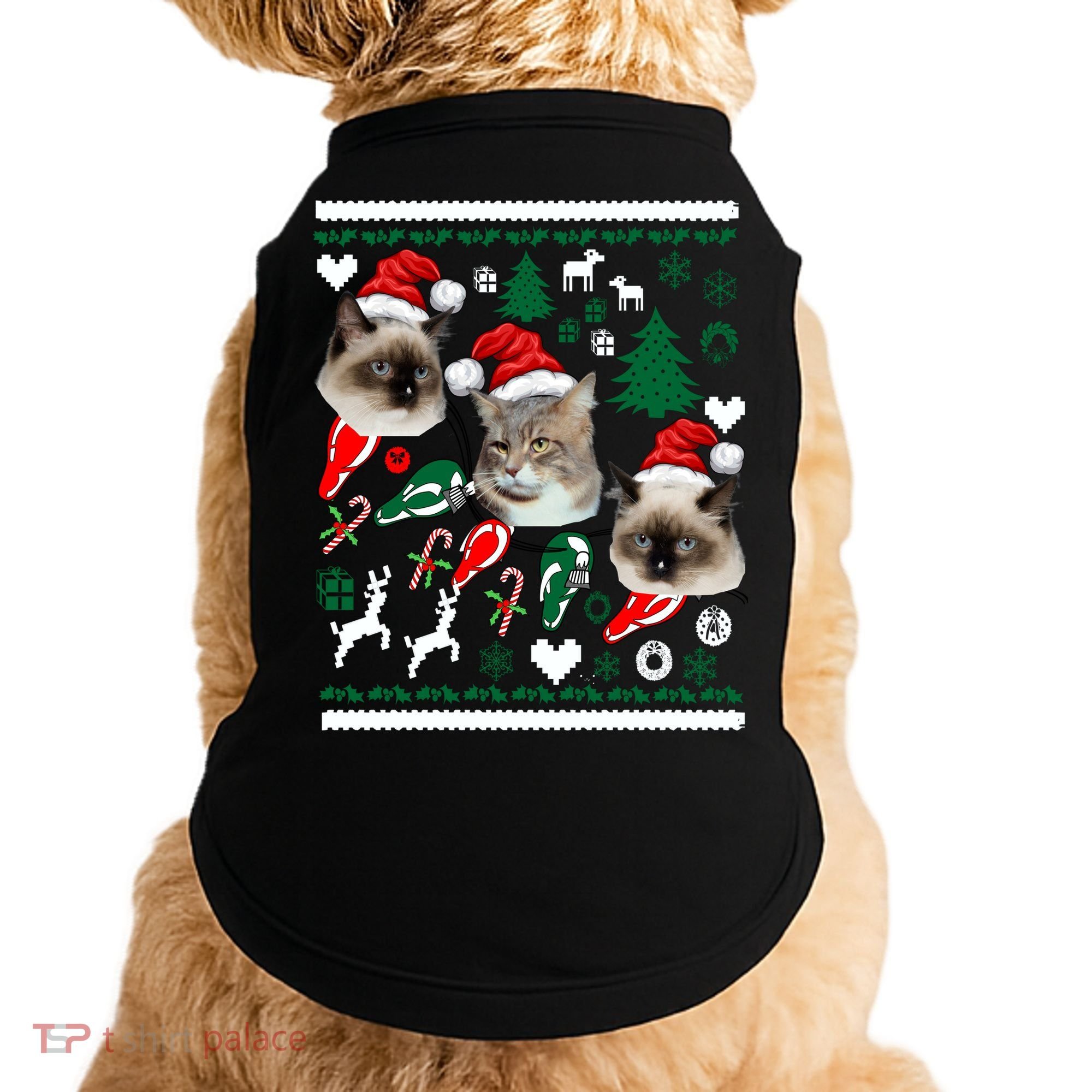 Ugly Cat Christmas Sweatshirt Sweater Doggie Tank