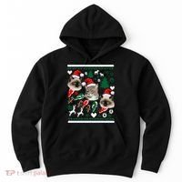 Ugly Cat Christmas Sweatshirt Sweater Hoodie thumb 0