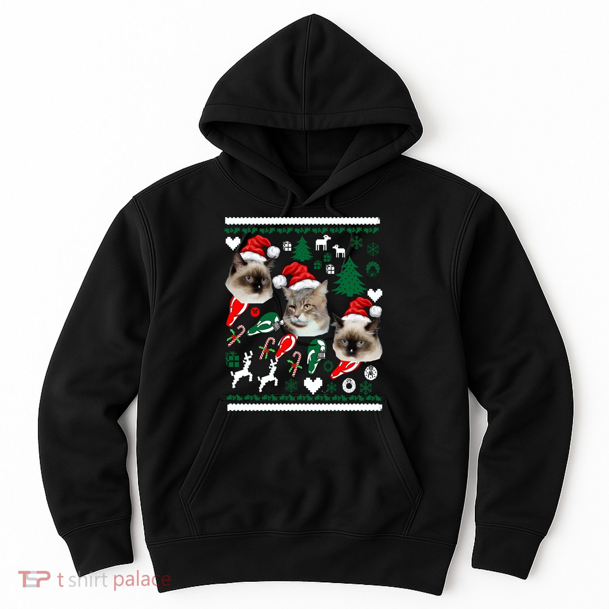 Ugly Cat Christmas Sweatshirt Sweater Hoodie