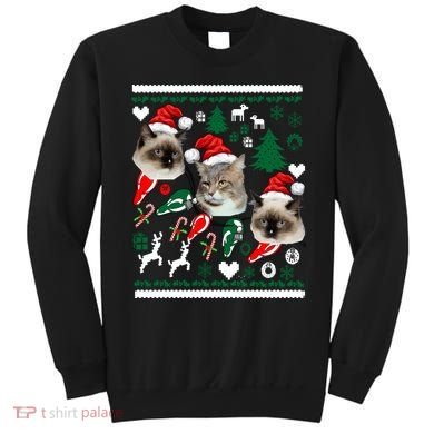 Ugly Cat Christmas Sweatshirt Sweater Sweatshirt