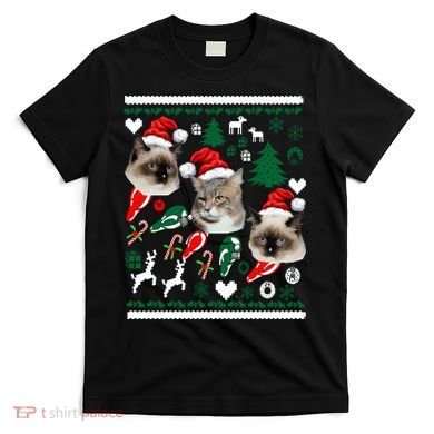 Ugly Cat Christmas Sweatshirt Sweater T-Shirt