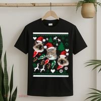 Ugly Cat Christmas Sweatshirt Sweater T-Shirt thumb 2