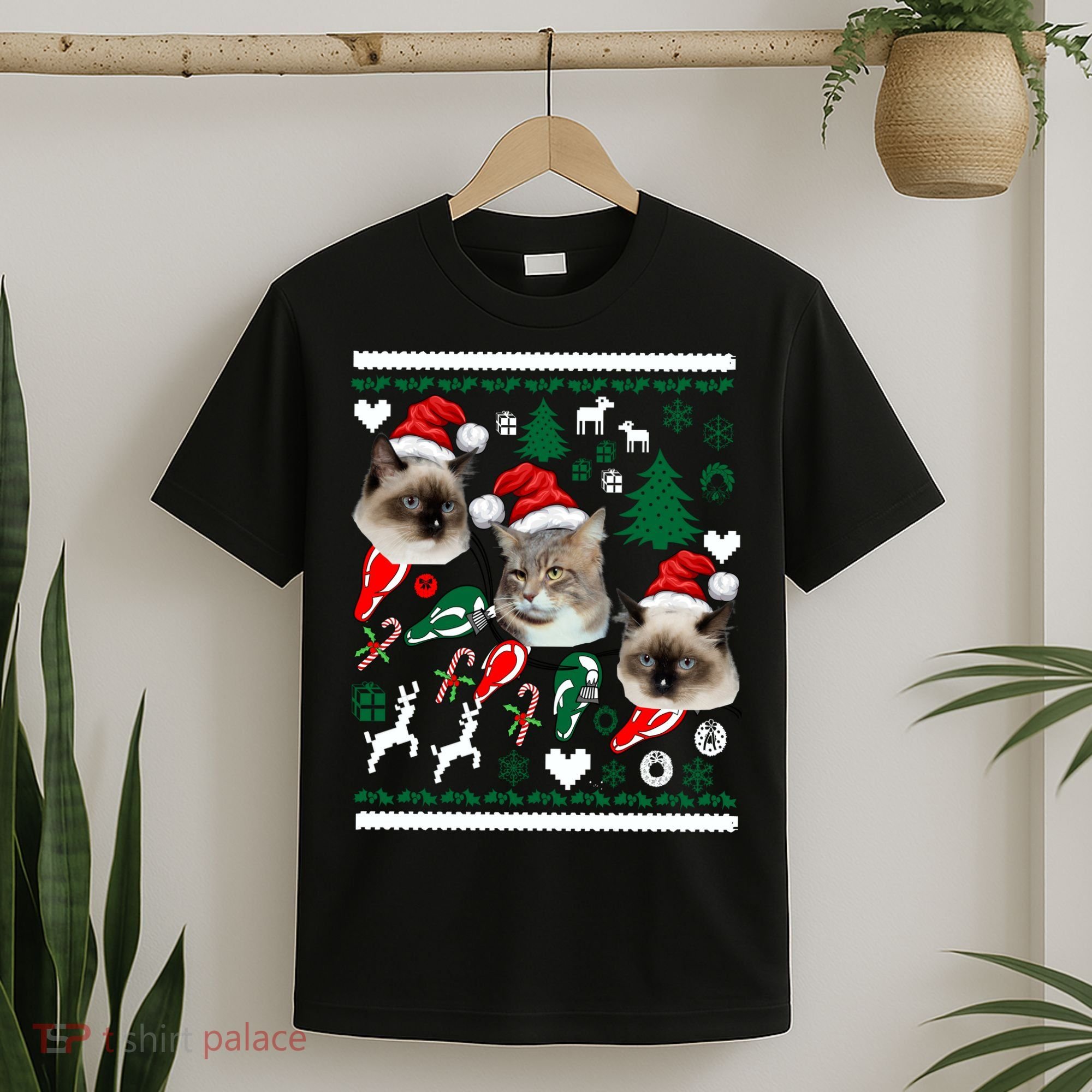 Ugly Cat Christmas Sweatshirt Sweater T-Shirt