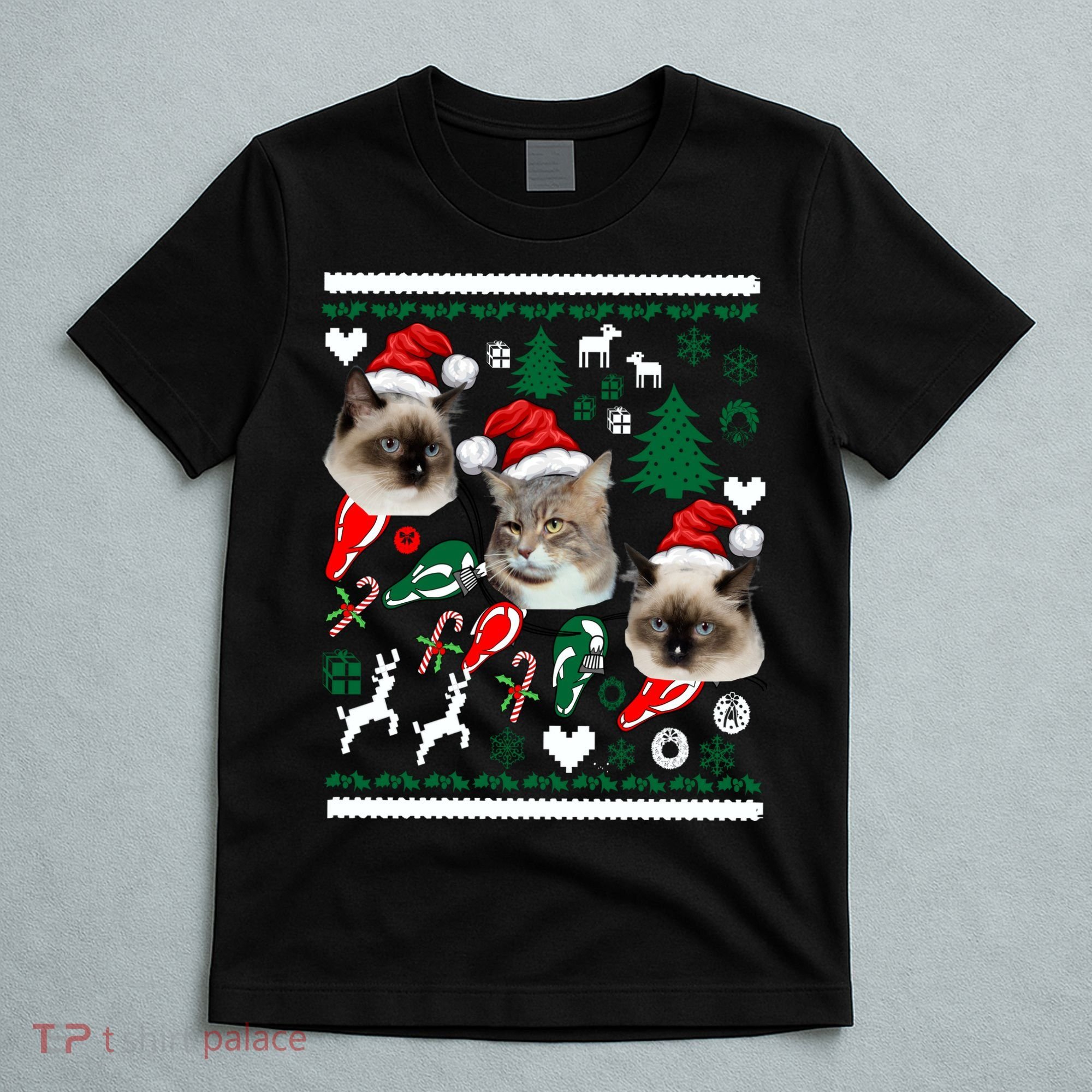 Ugly Cat Christmas Sweatshirt Sweater T-Shirt