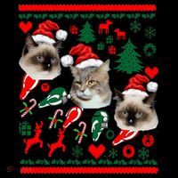 Ugly Cat Christmas Sweatshirt Sweater Coffee Mug thumb 5