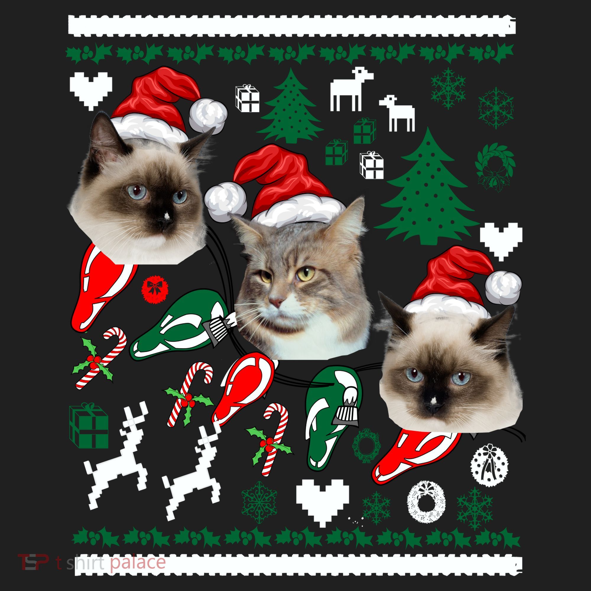 Ugly Cat Christmas Sweatshirt Sweater Tumbler