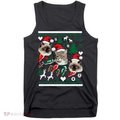 Ugly Cat Christmas Sweatshirt Sweater Tank Top