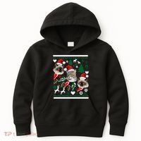 Ugly Cat Christmas Sweatshirt Sweater Kids Hoodie thumb 0