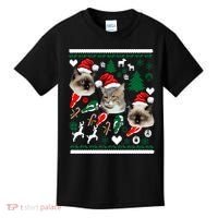 Ugly Cat Christmas Sweatshirt Sweater Kids T-Shirt thumb 0