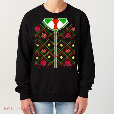 Ugly Christmas Cardigan Tie Sweater Women's Sweatshirt