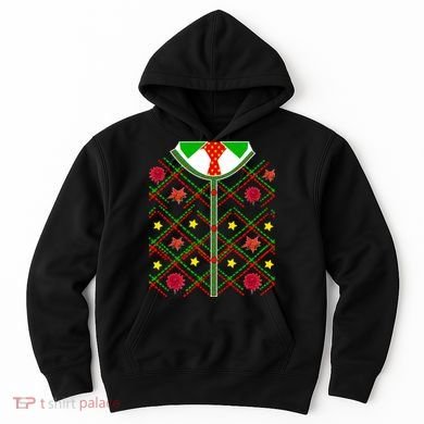 Ugly Christmas Cardigan Tie Sweater Hoodie