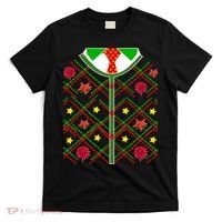 Ugly Christmas Cardigan Tie Sweater T-Shirt thumb 0