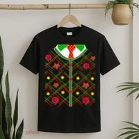 Ugly Christmas Cardigan Tie Sweater T-Shirt thumb 2