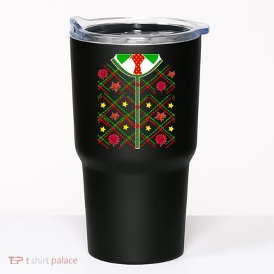 Ugly Christmas Cardigan Tie Sweater Tumbler