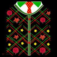 Ugly Christmas Cardigan Tie Sweater Mousepad thumb 1