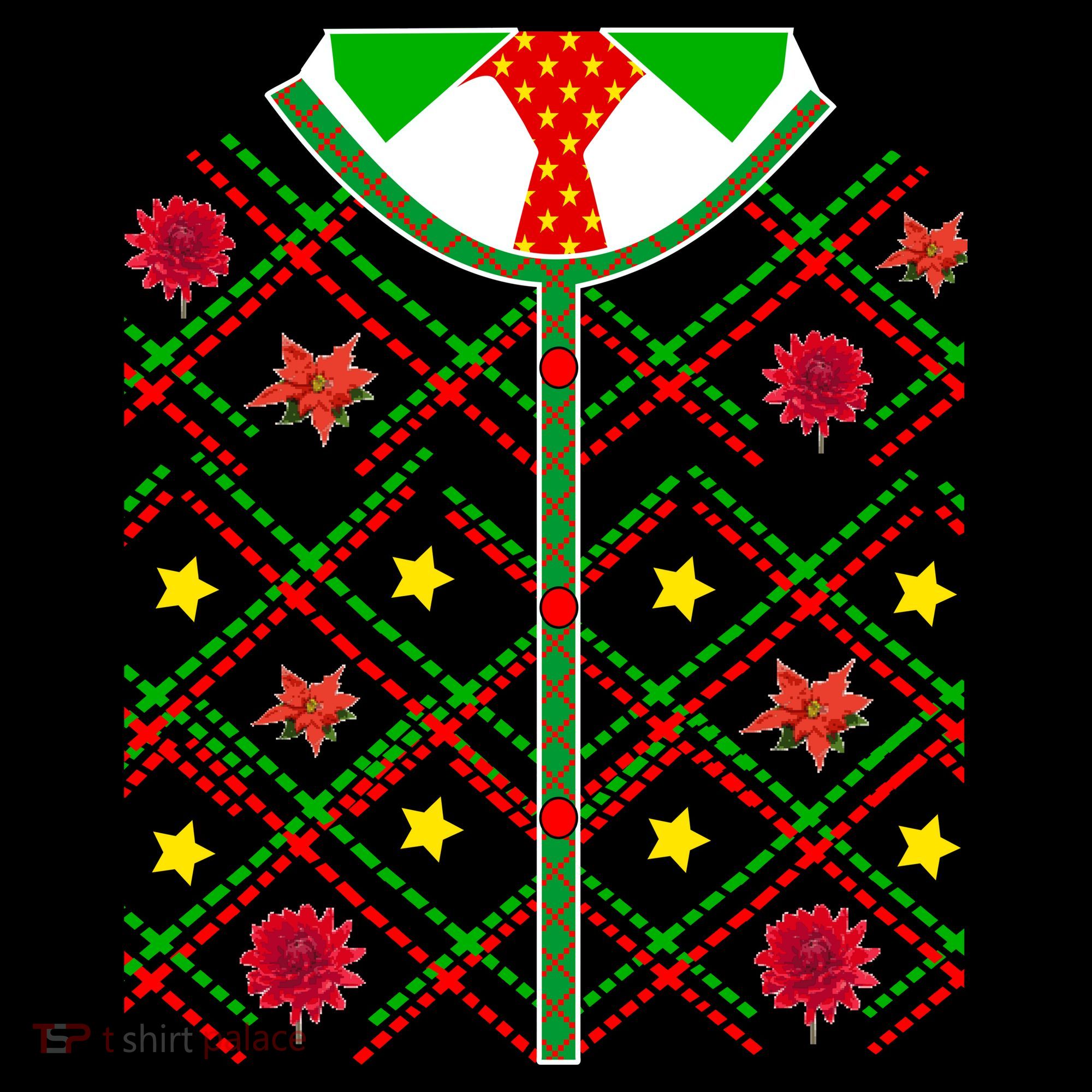 Ugly Christmas Cardigan Tie Sweater Mousepad